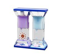 Liquid Motion Bubble Timer - Sensory Hourglass Toy for Relaxation Autism, Sensory Needs, ADHD, Motion Timer, Stress Relief, Anxiety, Liquid Hourglass Toy for Kids and Adults (D)