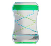 Liquid Motion Bubble Timer Sensory Toy for Relaxation Autism, ADHD,Sensory Needs,Stress Relief, Anxiety, Liquid Hourglass Toy for Kids and Adults (Blue+Green)