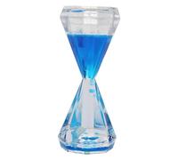 Liquid Motion Bubble Timer,Small hourglass design Liquid Sensory Timer Toy, Calming Stress Relief Oil and Water Drop Toy Desktop Decors Toys for Kids Adults (Blue)