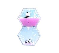 Liquid Motion Bubbler Timer Lava Lamp Effect Sensory Decor - Relaxation Calming Stress Relief Hourglass Toy for Kids Adults with Autism ADHD (Pink)