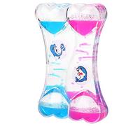 Liquid Motion Bubbler Timer, Liquid Hourglass Heart Pattern Liquid Sensory Timer Oil Clock Liquid Timer for Home Office Desk Decoration