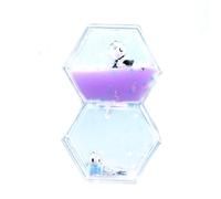 Liquid Motion Bubbler Timer with Lava Lamp Effect - Sensory Decor for Relaxation, Stress Relief - Purple