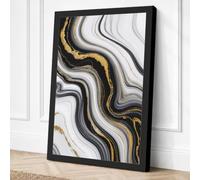 Liquid Movements Minimalist Canvas Wall Art Print 24x16 Inch (61 x 41 cm)