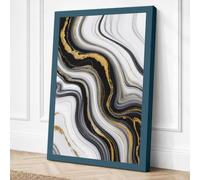 Liquid Movements Minimalist Canvas Wall Art Print 30x20 Inch (76 x 51 cm)