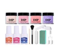 Liquid Nails Dip Powder Kit with Quick-Drying Formula & Long-Lasting Wear, Salon-Grade Manicure Set for Home Use & Professional Nail Artists, Odorless Dipping System for Natural/Artificial