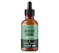 Liquid Nascent Iodine Drops | Iodine Supplement for Thyroid, Energy & Metabolism Support | 2 Fl Oz | 500 Servings | Non-GMO, Vegan, Third-Party Tested, Highly Absorbable | 1100 mcg Per Serving