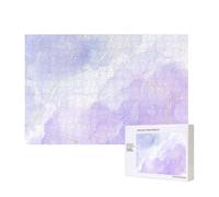Liquid Pastel Purple Marble,300 Pieces Wooden Jigsaw Family Game Jigsaw Puzzles for Adults Teens Home Decor