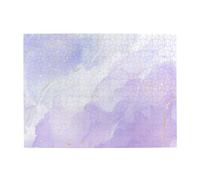 Liquid Pastel Purple Marble Adults 500 Pieces Puzzles-Jigsaw Wooden Puzzle for Adults Elderly