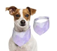 Liquid Pastel Purple Marble,Dog Bandanas Cotton Pet Scarf Adjustable Bibs for Pet,S