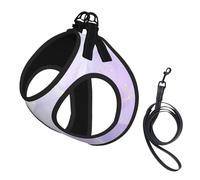 Liquid Pastel Purple Marble,Pet Harness,Adjustable Reflective Dog Harness,Pet Leash Vest,M