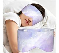 Liquid Pastel Purple Marble, Sleep Mask for Home Travel, Full Eye Covers Light Blocking Eye Mask Sleep Eye and Ear Muffs