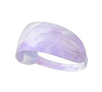 Liquid Pastel Purple Marble,Sports Sweatband for Unisex Multi Headband Elastic Exercise Hairband