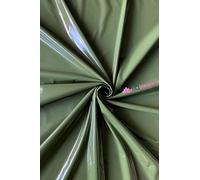 Liquid PVC Vegan Leather Stretch Fabric | High Shine Gloss Dancewear Material | Sold by The Metre | by Tia Knight (SQ707) (Khaki)