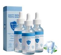Liquid Repair Tooth Shield Kit,Temporary Cavity Tooth Repair Kit, Home Use Tooth Armor for Cosmetic Dental Gap & Minor Crack Filling (3 Pcs)