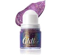 Liquid Roll-On Glitter Gel, Long-Lasting Mermaid Shine, Glitter and Sequins for Hair, Eyeshadow, Face, and Body, Perfect for Concerts, Music Festivals, Halloween Parties, Creating a Sparkling Makeup L