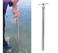 Liquid Sampler, 304 Stainless Steel Sampling Probe, Pull Out Viscous Liquid Sampler for Environmental Sampling 0.5m