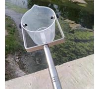 Liquid Sampler Pole with Plastic Beaker, Telescopic Water Sampler Dipper, Stainless Steel Rod for Water Quality Testing in Environmental Monitoring