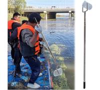 Liquid Sampler Tube,Wellhead/Ponds Environmental Monitoring Telescopic Rod Water Collector, Long Handle Stainless Steel Liquid Sampler Pole, Fruit Picking Water Sampler Cups(4-16.4 ft)