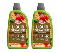 Liquid Seaweed Concentrate 1L - Pack of 2 Natural Organic Fertilizer - Enhances Root Growth, Stimulates Plant Development, Improves Soil Health and Plant Vitality
