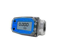 Liquid Sensor Meter Flowmeter with LCD Display for Diesel-Fuel Water 1in / 2in / 2.5in / 3in Electronic Turbine-Flowmeter Battery Operated (not Included)