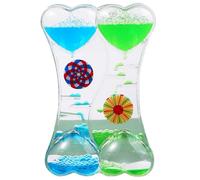 Liquid Sensory Timer, Floating Color Lava Liquid Timer, Heart-shape Motion Bubble Liquid Timer Sensory Toy, Stress Relief Liquid Hourglass Toy for Kids Adults