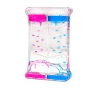 Liquid Sensory Timer Toy Liquid Motion Bubble Timer Color Lava Lamp Calming Stress Relief Fidget Hourglass Toy for Autism, Sensory Needs, ADHD (A)