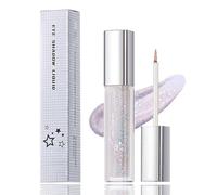 Liquid Shimmer Eyeshadow with Reflective Particles, Pale Lilac, 1-Pack | Integrated wand, rectangular tube with silver-finish cap, apply across eyelids or dab at the centre over an existing eye look