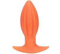 Liquid Silicone Anal Plug Ultral Soft Big Butt Plug Anus Dilator Prostate Massage for Advanced Experience Men Women，Golden：XXL