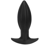 Liquid Silicone Anal Plug Ultral Soft Big Butt Plug Anus Dilator Prostate Massage for Advanced Experience Men Women，Black：XXL