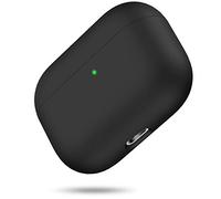 Liquid Silicone Case for AirPods Pro 2019, Triple Layer Hybrid Protective Hard Case Shockproof Cover Compatible with Apple AirPods Pro By miracase MOVING LIFE (Black)