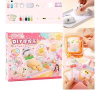 Liquid Silicone for Squish Maker, Super Soft Silicone Rubber Fast Cure Taba Squish-y Kit, DIY Squeeze Toys Kit, Make Your Own Squishies, Animal Mini Squishies Toys, Stress Relief