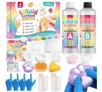 Liquid Silicone for Squishy Maker, Silicone Rubber Making Kits 1:1 AB Ratio Mix for Molding Cat's Paw, DIY Decompression Gift