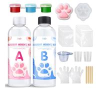 Liquid Silicone for Taba Squishy Kit - 200g 1:1 AB Ratio Mixed Super Soft Silicone Rubber for Squishy Maker, Perfect DIY Stress Relief Gift Making Kit for Taba Squishy, Taba Bear, Flocking Cat's Paw