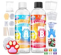 Liquid Silicone for Taba Squishy Kit, 500g 1:1 AB Ratio Mixed Super Soft Fast Cure for Squishy Maker, Squishy Rubber for Cat Paw & Hamster Molding with Flocking Powder, Pom Poms Decompression Craft