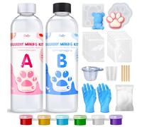 Liquid Silicone for Taba Squishy Kit - 500g 1:1 AB Ratio Mixed Super Soft Silicone Rubber for Squishy Maker, Perfect DIY Stress Relief Gift Making Kit for Taba Squishy, Taba Bear, Flocking Cat's Paw