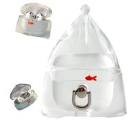 Liquid Silicone Koi Fish for AirPods Pro 2/1 Case, 3D Funny Goldfish Bag for AirPods Pro 2/1, Cute Cartoon Shockproof Anti-Drop Soft Silicone Earphone Cover for Men Women (White)