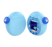 Liquid Silicone Protective Case Compatible with Tamagotchi Uni - Shockproof Skin Cover with a Key Cap, Cute Protective Shell for Tamagotchi Virtual Pet (Blue)