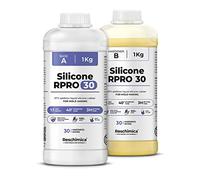 Liquid Silicone Rubber for Molds 1:1 R PRO 30 (2 kg) | Non-Toxic, Easy to Use, Resistant to Breakage, 30 Shore, Compatible with Epoxy Resins, Plaster, Wax and Other Materials