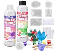 Liquid Silicone Squishy Maker Kit - 500g AB 1:1 Fast Cure Soft Elastic Silicone Rubber for Taba Squishy, DIY 3D Molds, Stress Relief Casting Craft Mold squishy making kit Supplies for Beginners
