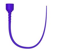 Liquid Silicone Urethral Plug with Suction Cup - Soft Penis Sound Dilator for Male Stimulation, Smooth Touch Flexible Toy for BDSM Play & Pleasure (Blue)