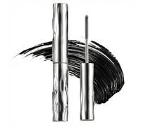 Liquid Silver Chrome Mascara with Innovative Metal Wand for Clump-Free Waterproof Finish - 4D Curl Lengthening Formula, Smudge-Proof All Day, Gentle for Sensitive Eyes & Contact Lens (1-Pack Black)