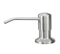 Liquid Soap Dispenser for Kitchen,Built in Sink Soap Dispenser, Stainless Steel, Pump Set for Dish Soap or Lotion, Refill from The Top,Soap Dispenser for Kitchen Sink,17 OZ,Brushed Nickel