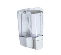 Liquid Soap Dispenser - Large 1.3L Bulk Fill - Transparent/Clear Wall Mounted Dispensers - 1300ml