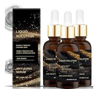 Liquid Solution Anti Aging Serum, Face Serum for Wrinkles,Boost Collagen Plumping Skin,Face Firming Tightening Lifting Sagging Skin,Smoothes Wrinkles and Fine Lines (3 pcs)
