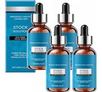 Liquid Solution Peptide Anti-Aging Serum, Stock Solution Facial Serum, Collagen Peptide Face Lift Skin Tightening Sagging Skin Reduce Fine Lines, Wrinkles (4Pcs)