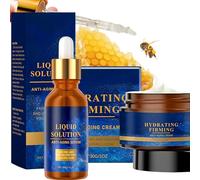 Liquid Solution Skincare Set - Hydrating Face Serum & Moisturising Cream Duo, Collagen Skincare for Fine Lines Appearance, Dry Skin Care, Radiant & Smooth-Looking Skin
