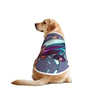 Liquid Splashing, Rocket Spacecraft Dog Shirt Vest Dog Clothes- Breathable Cooling for Big Dogs, Sun Protection Comfort Wear for Golden Retriever, Husky, Alaska Outdoor Activities X-Large