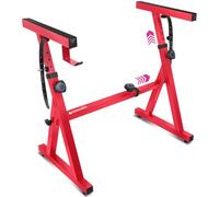 Liquid Stands Piano Keyboard Stand - Z Style Adjustable and Portable Heavy Duty Music Stand for Kids and Adults -Fits 54-88 Key Electric Pianos - Sturdy Musical Keyboard Stand (Red)