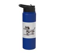 Liquid Surface Balloon Dog Sculpture Stainless Steel Insulated Water Bottle