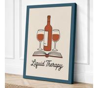 Liquid Therapy Typography Canvas Wall Art Print 18x12 Inch (46 x 30 cm)